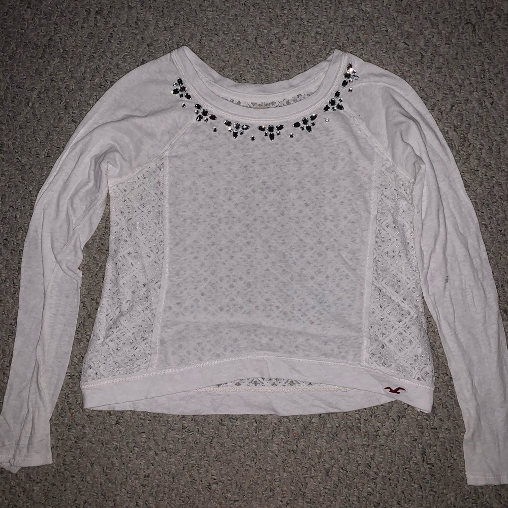 Long sleeved lace top from Hollister